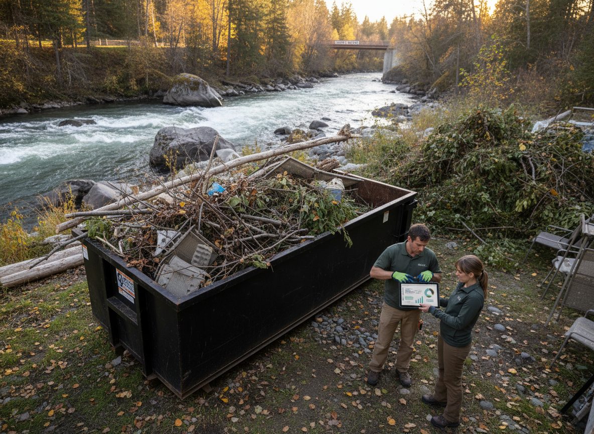How To Estimate Rolloff Dumpster Rental Cost For A Whitewater Yard Cleanup