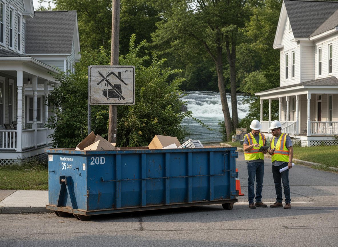 Rolloff Dumpster Rentals Permit Rules For Whitewater Streets