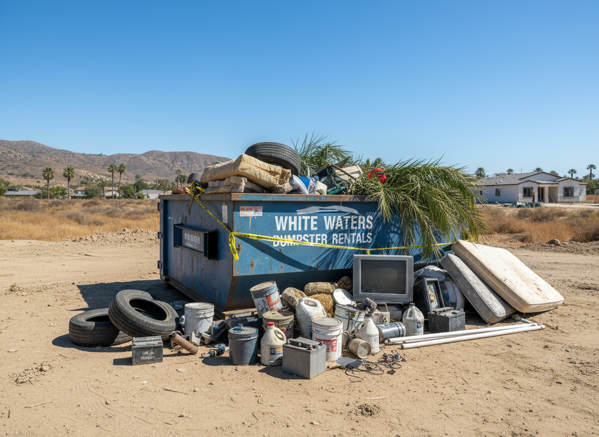 What Items Are Banned From Rolloff Dumpster Rentals In Riverside County